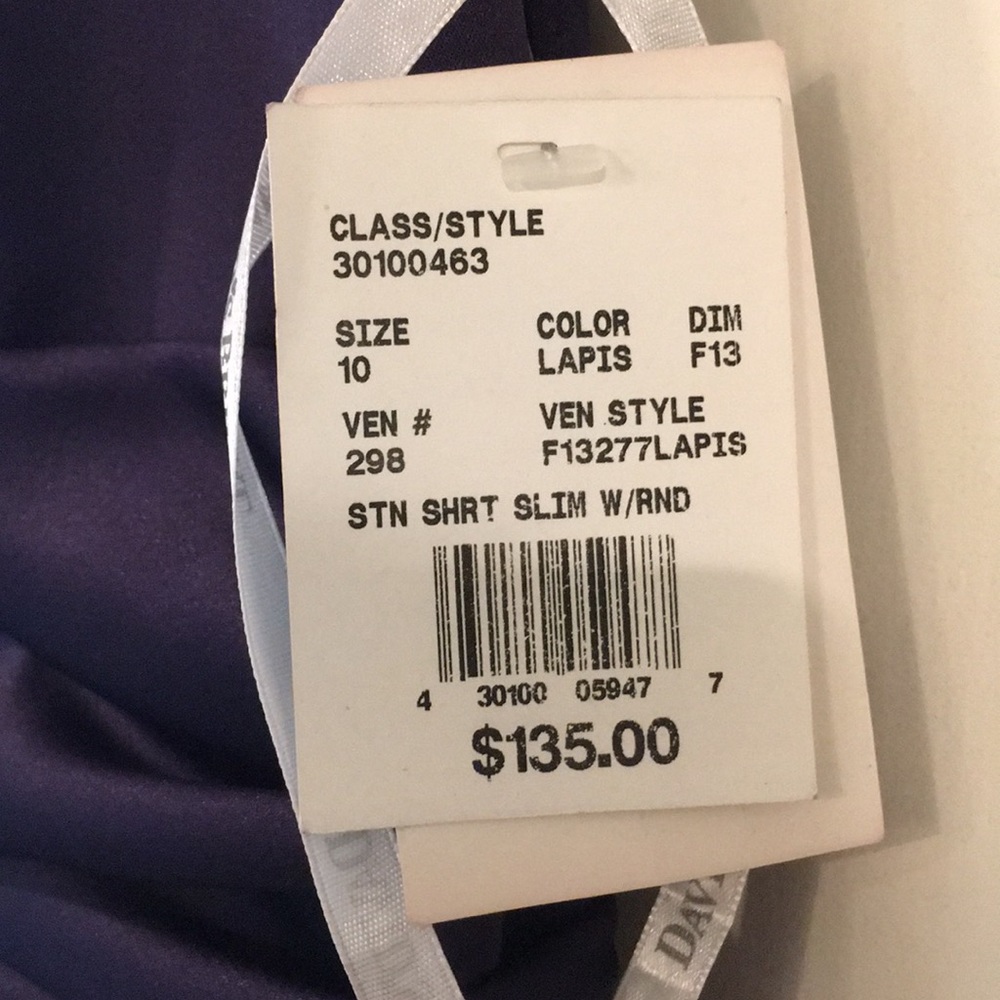 NWT David’s Bridal Bridesmaid Dress, Purple, 10 - Picture 5 of 7